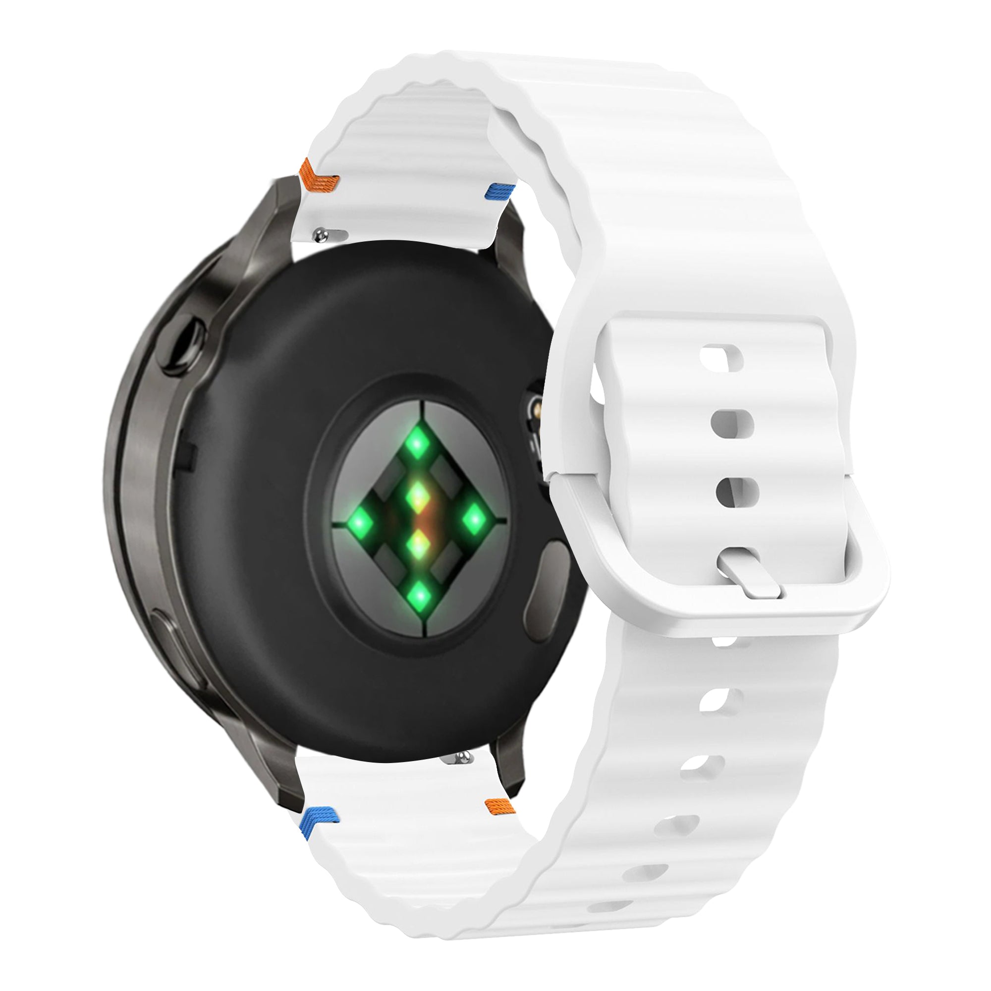 Bandz Garmin Forerunner 255s Silicone Strap 'Wave' (White)