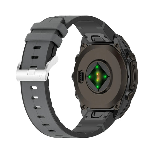 Correa cuero híbrida Garmin Forerunner 945 (gris)