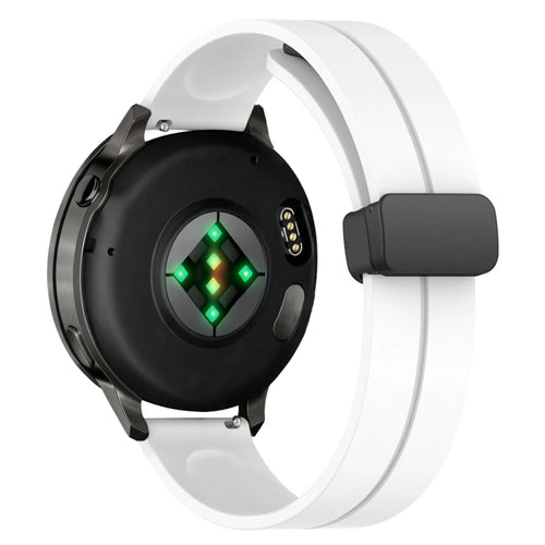 Bandz Correa silicona con hebilla Garmin Forerunner 570 - 42mm (blanco)