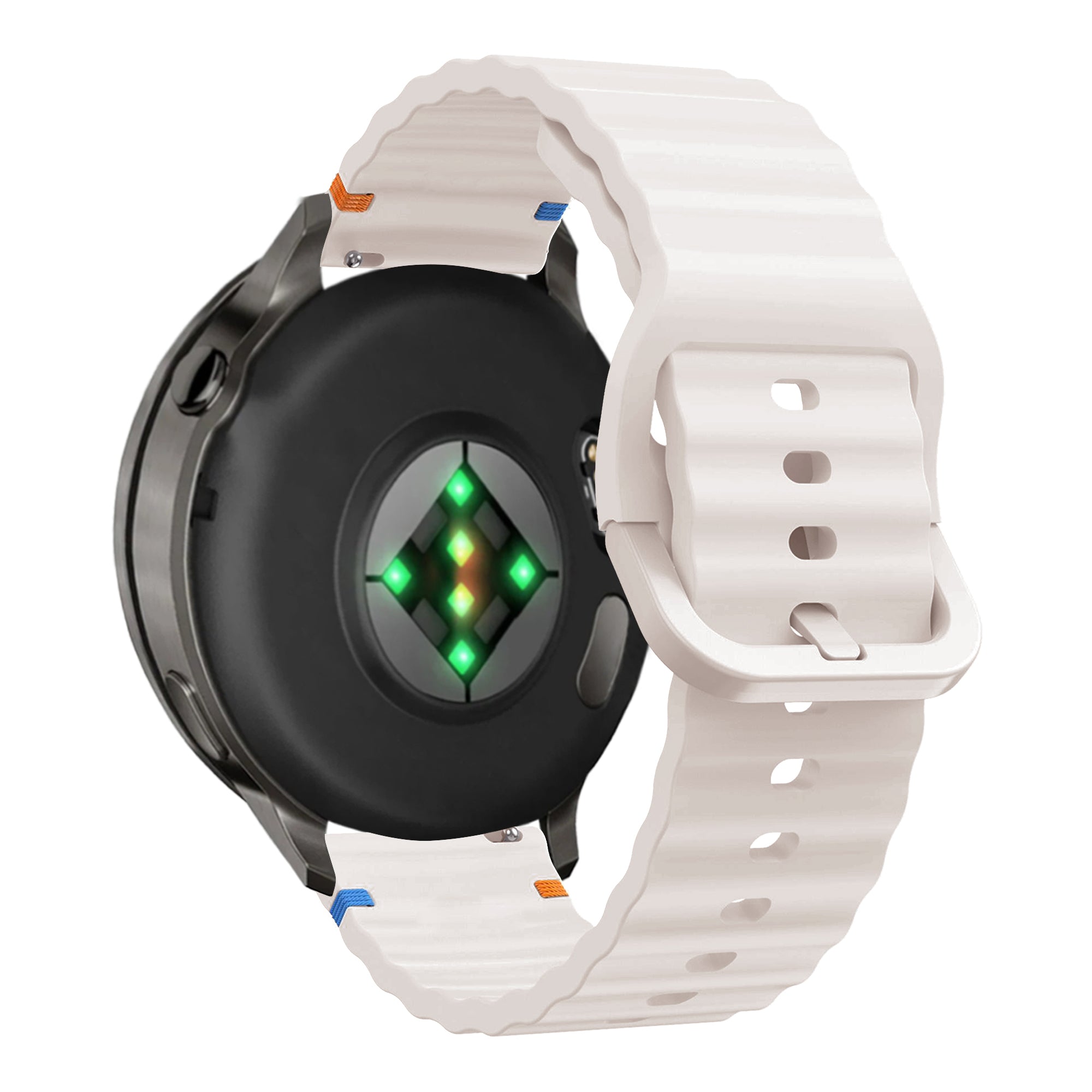 Bandz Garmin Venu Silicone Strap 'Wave' (Starlight)