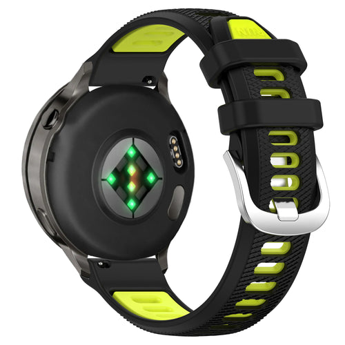 Bandz Correa deportiva con hebilla Garmin Forerunner 255s (negro/amarillo)