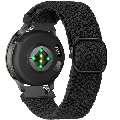 Bandz Garmin Forerunner 255s Adjustable Braided Strap (Black)