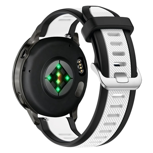 Bandz Correa deportiva 'Doble' con hebilla Garmin Vivoactive 5 (negro/blanco)