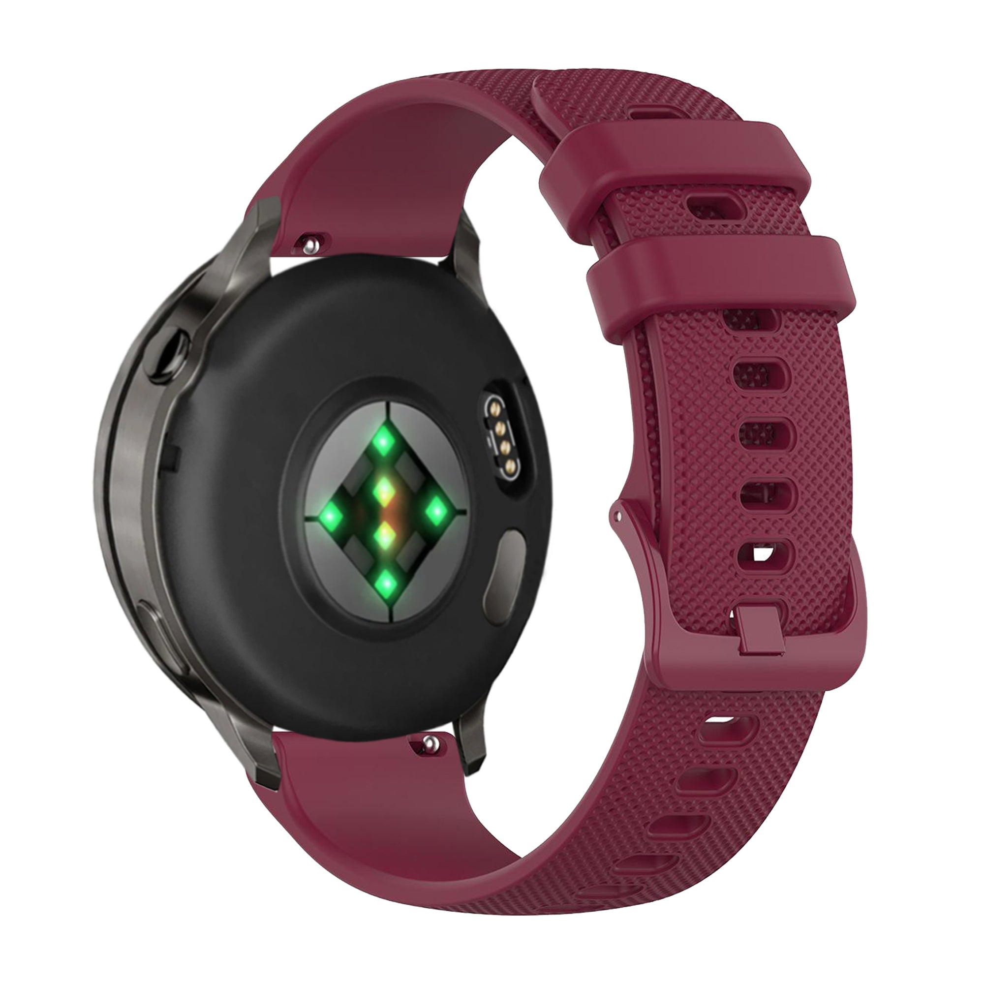 Bandz Correa silicona 'Premium' Garmin Vivomove Style (rojo vino)