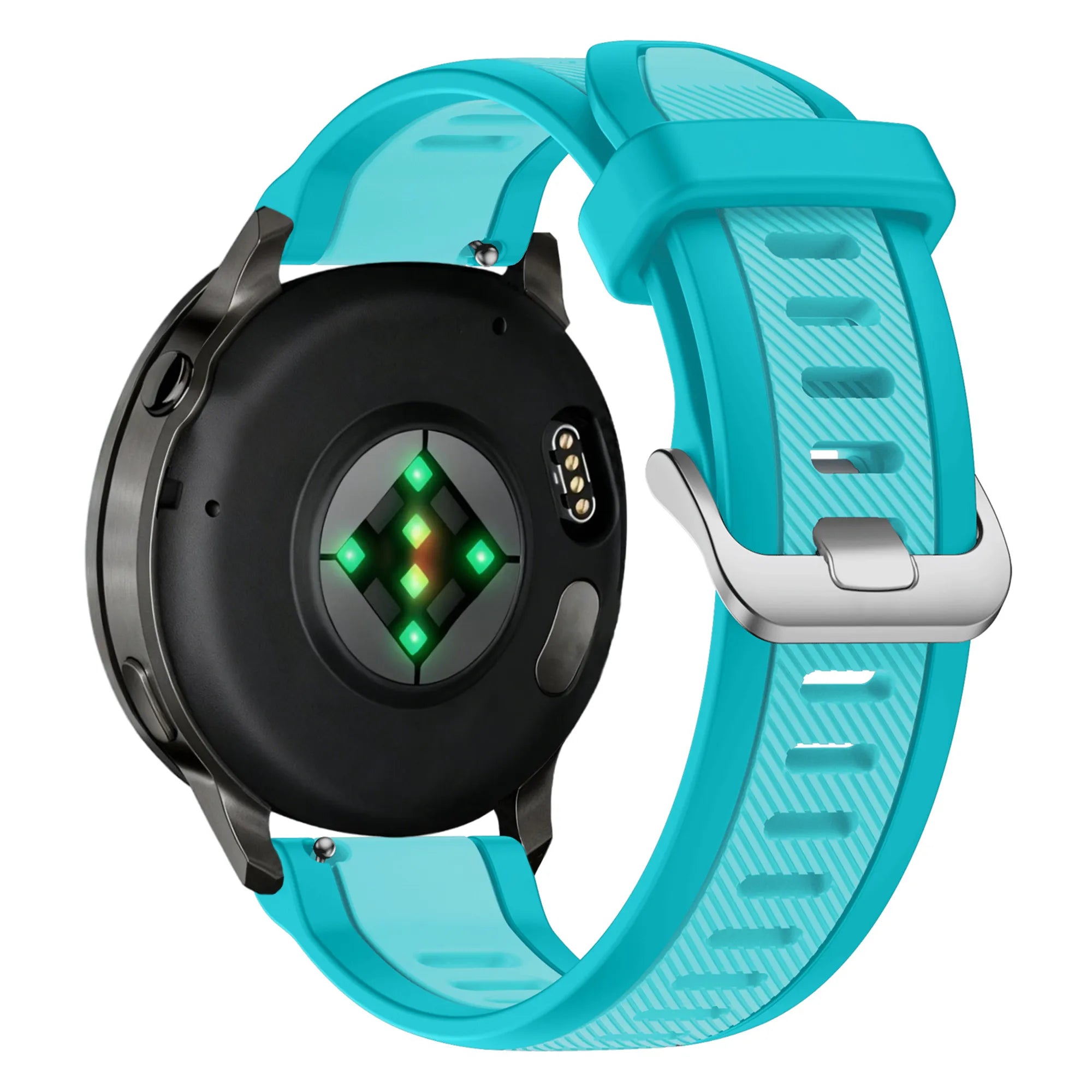 Bandz Garmin Vivoactive 4 Dual Buckled Sport Strap (Aqua)
