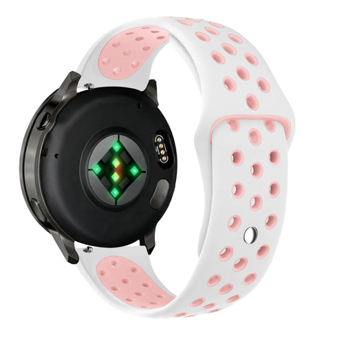 Bandz Correa deportiva 'Deluxe' Garmin Approach S44 (blanco/rosa)