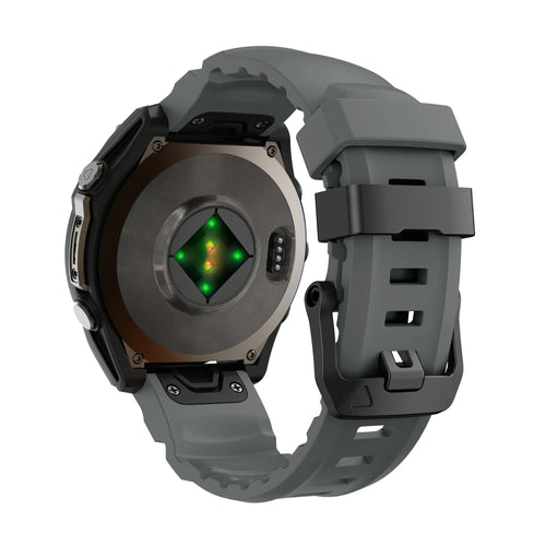 Garmin Quatix 3 / 6x / 7x Solar Trail Silicone Strap (Dark Grey)