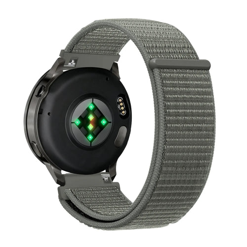 Bandz Garmin Vivoactive 5 Nylon Loop Strap (Grey-Green)