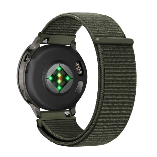 Bandz Correa nylon Loop Garmin Forerunner 255s (verde oscuro)