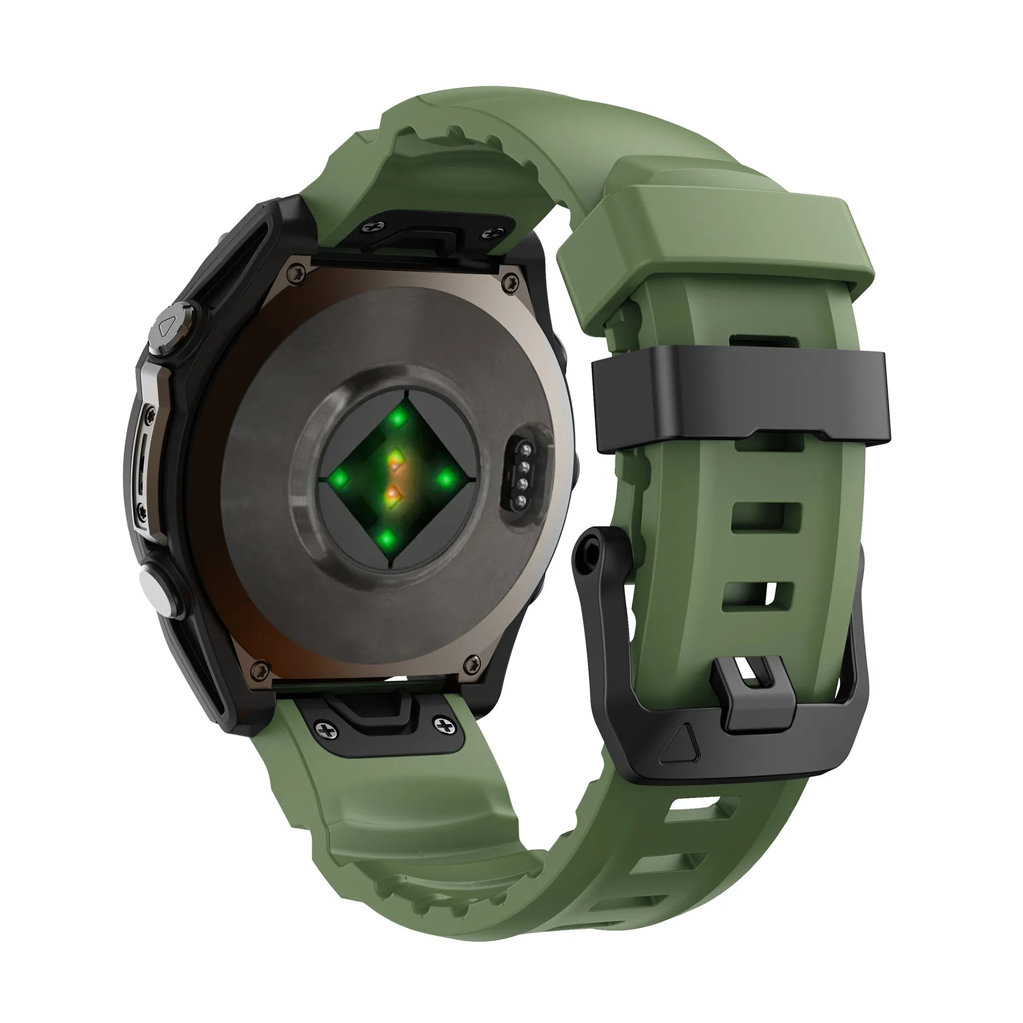 Correa silicona senderismo Garmin Approach S70 - 47mm (verde oscuro)