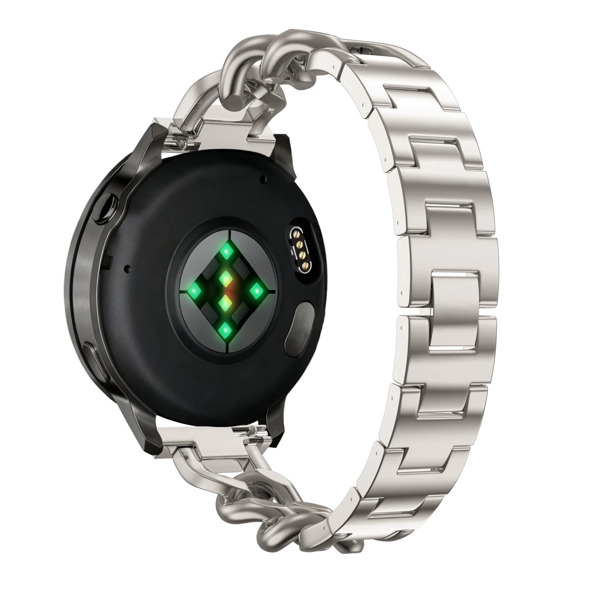 Bandz Huawei Watch GT 4 - 41mm Metal Strap 'Chains' (Starlight)