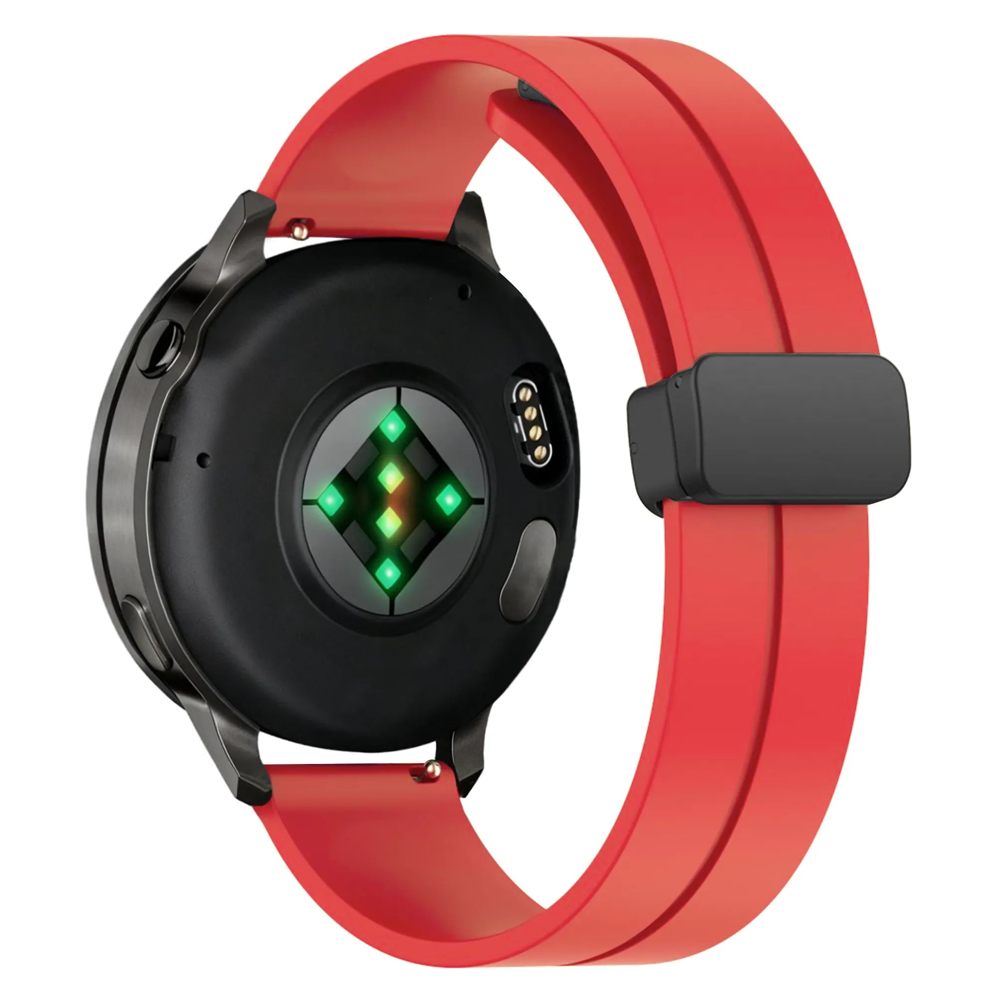 Bandz Garmin Forerunner 265 Silicone Strap with D-Buckle (Red)
