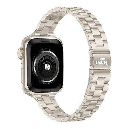 xoxo Wildhearts Correa acero fina Apple Watch (blanco estrella)