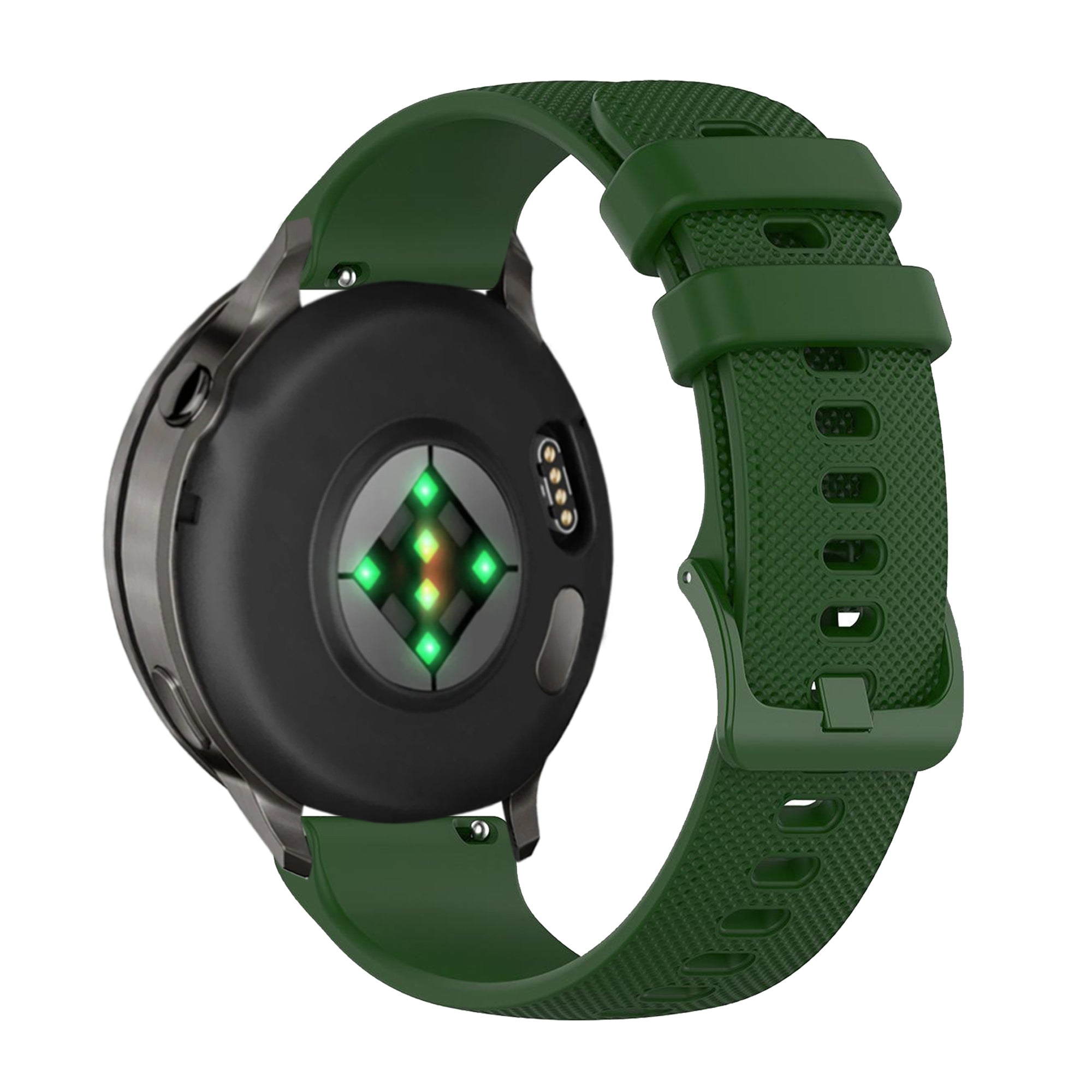 Bandz Correa silicona 'Premium' Garmin Vivomove Style (verde militar)