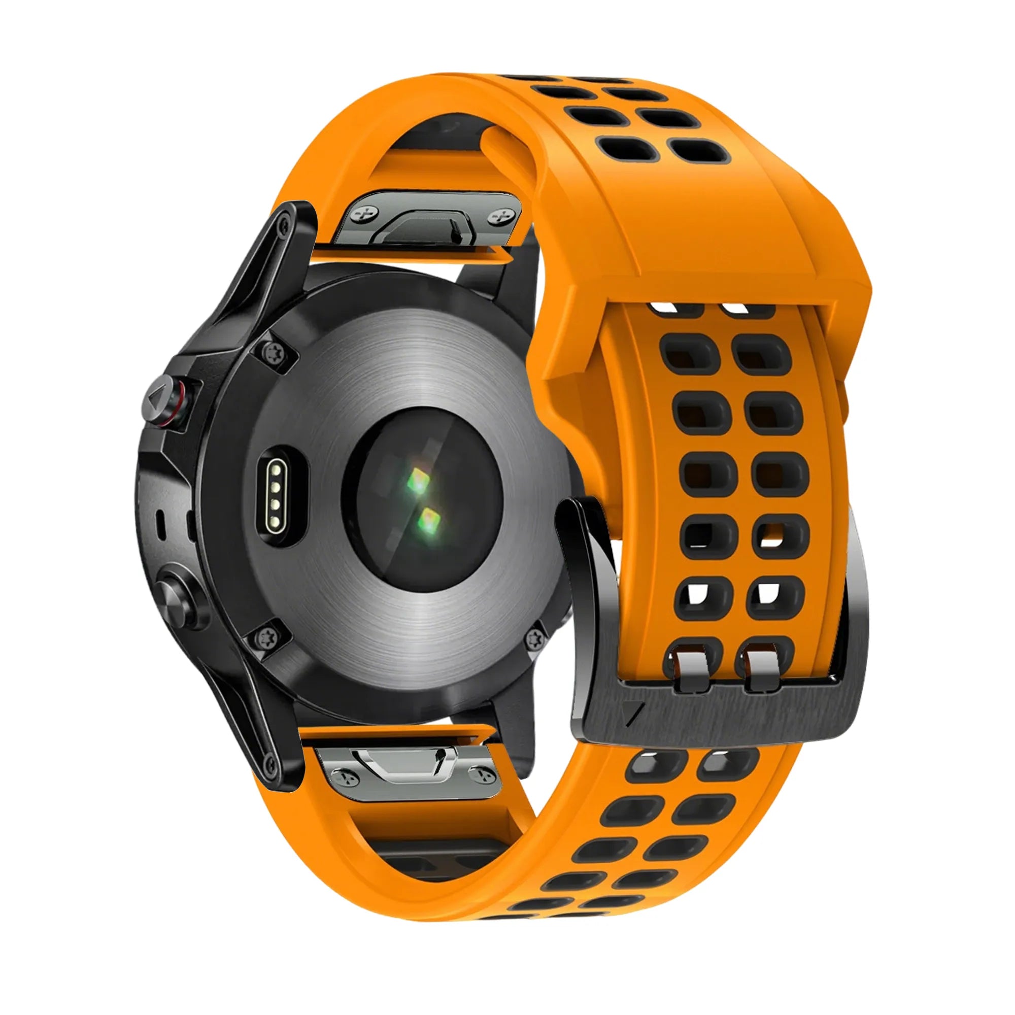 Bandz Garmin Instinct Buckled Sport Strap (Orange/Black)