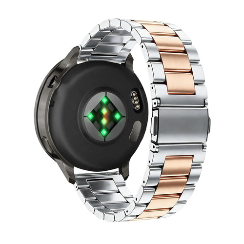 Bandz Garmin Venu 3s Steel Strap 'Classic' (Silver/Rose Gold)