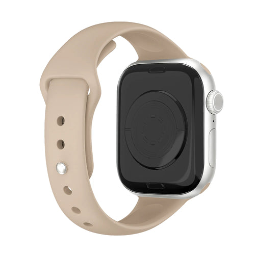 Correa de silicona Slimfit Apple Watch (beige)