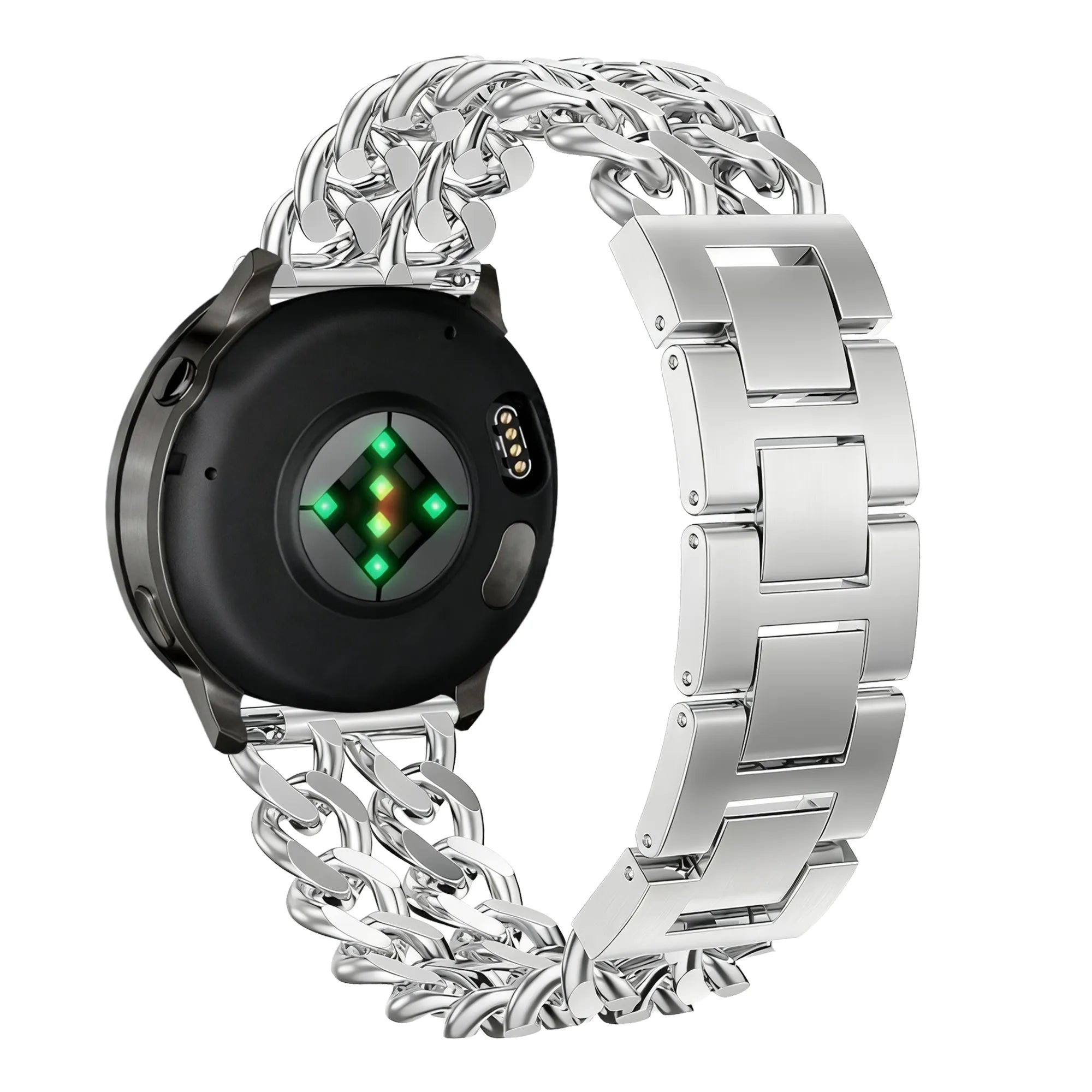 Bandz Coros Apex - 42mm Metal Strap 'Double Chains' (Silver)