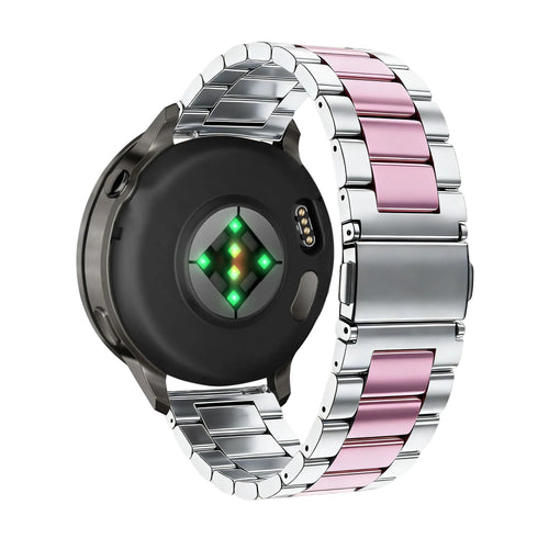 Bandz Correa acero 'Classic' Garmin Vivoactive 5 (plateado/rosa)