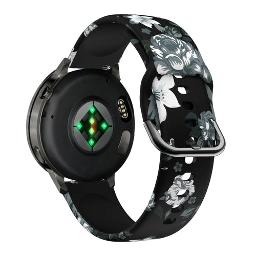 Bandz Correa silicona 'gris Flower' Garmin Venu 2s