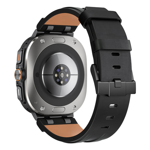 Correa cuero sólida Samsung Galaxy Watch Ultra 2 (negro)