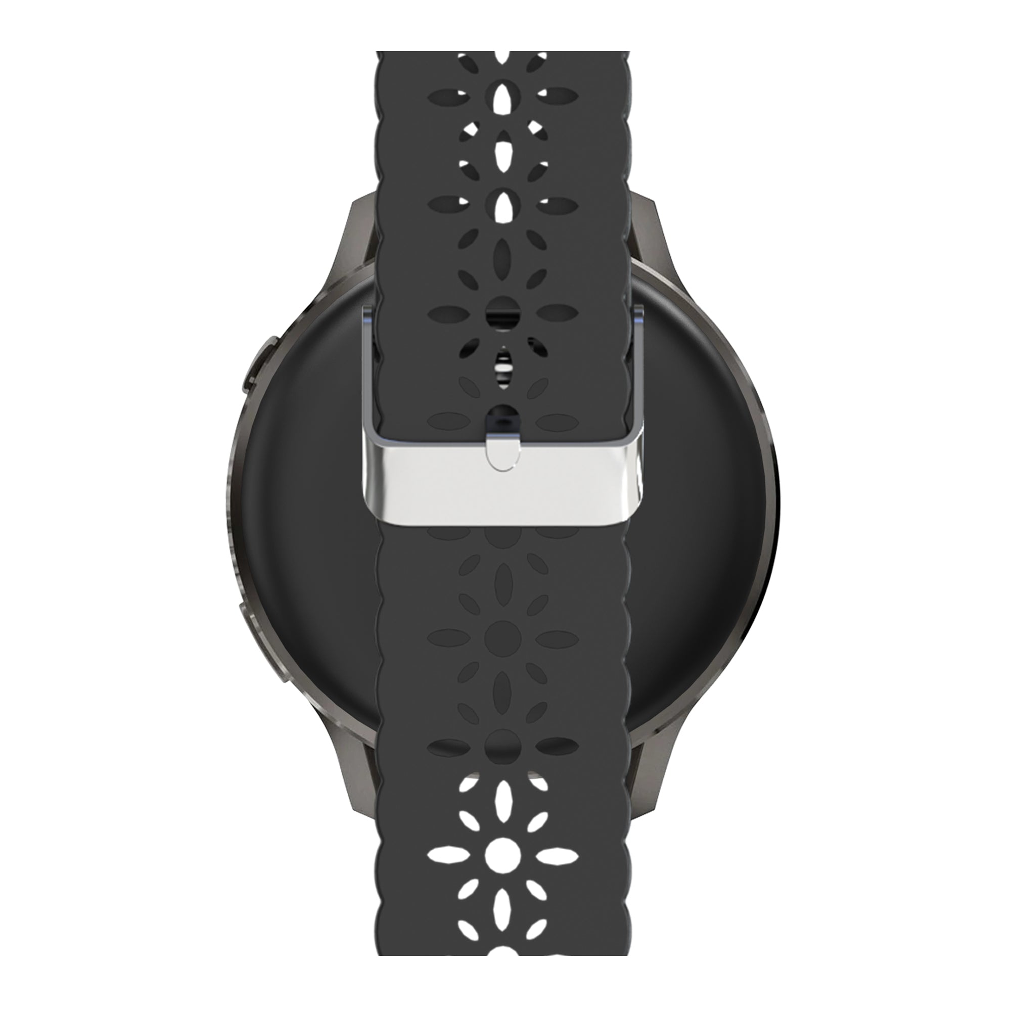 Bandz Garmin Vivomove Luxe Silicone Strap 'Lace' (Black)