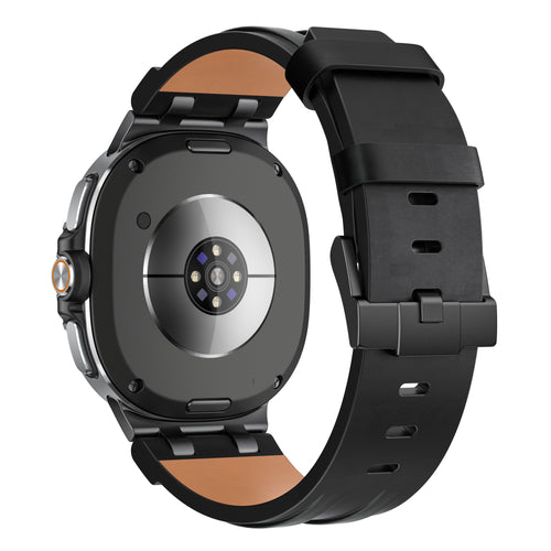 Correa cuero sólida Samsung Galaxy Watch 9 - 40mm (negro)
