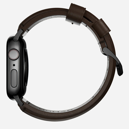 Nomad Correa cuero tradicional Apple Watch (marrón/negro)