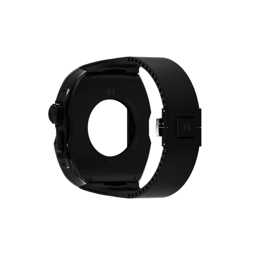 Reqior Apple Watch Ultra Case with Rubber Strap (Black)