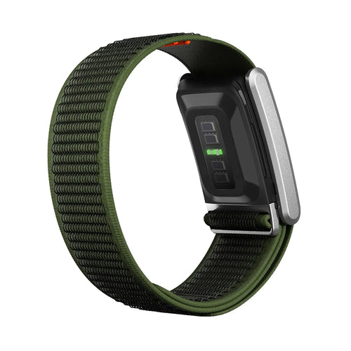 WHOOP 5.0 Nylon Hybrid Strap (Green)