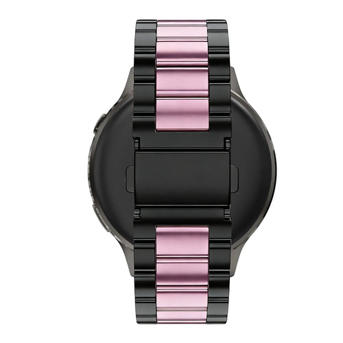 Bandz Correa acero 'Classic' Garmin Vivomove 3s (negro/rosa)