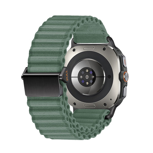 Correa nylon Outdoor Samsung Galaxy Watch Ultra (oscuro verde)