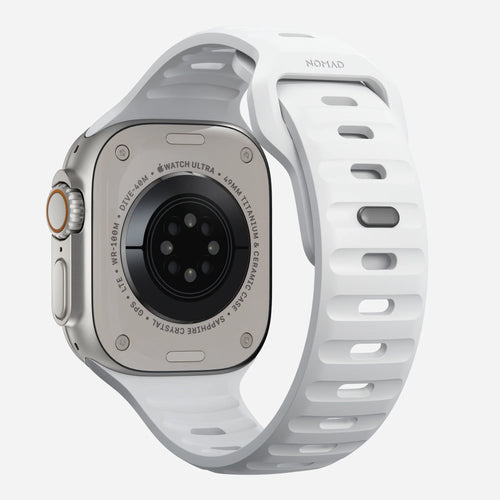 Nomad Correa silicona deportiva Apple Watch (blanco)