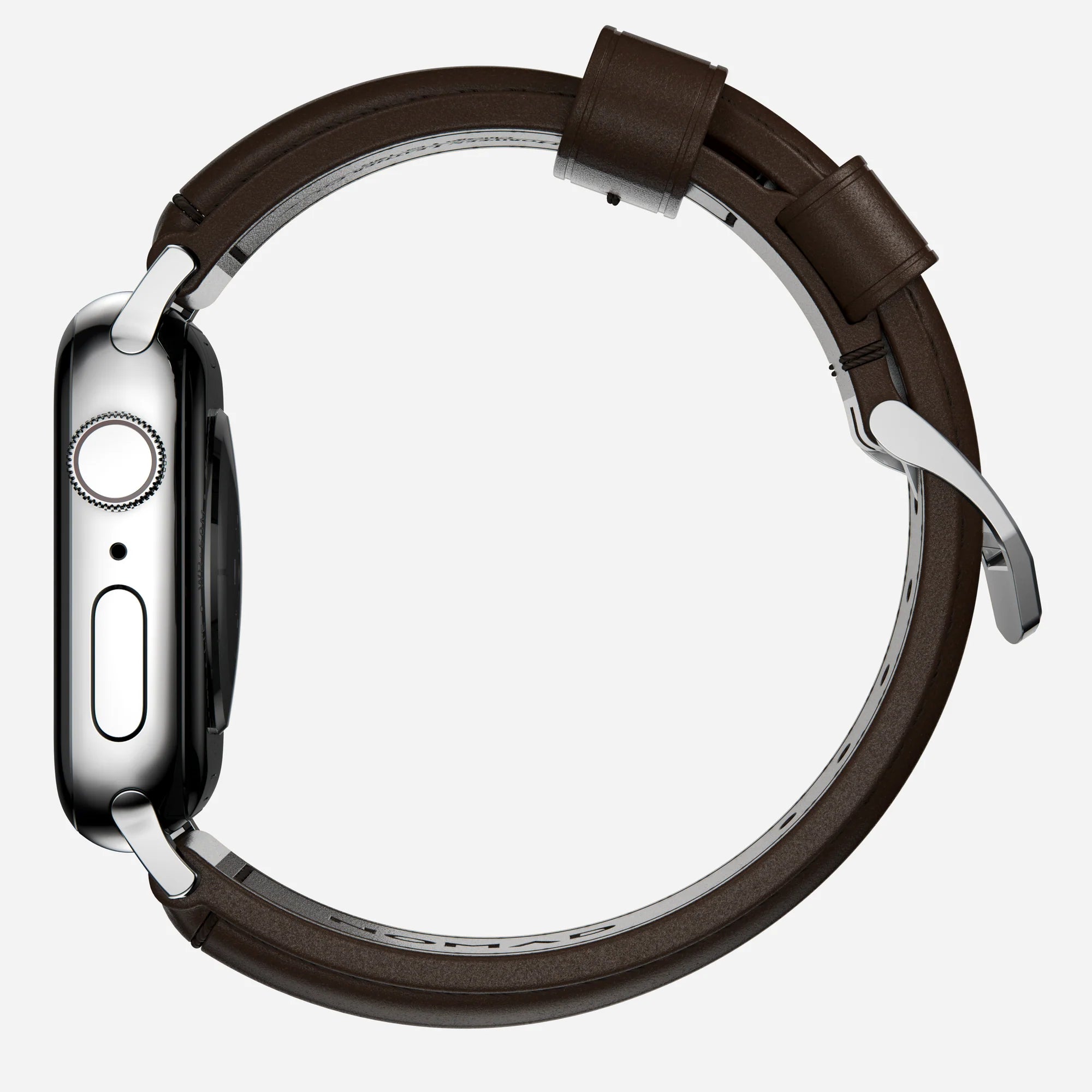 Nomad Correa cuero tradicional Apple Watch (marrón/plateado)