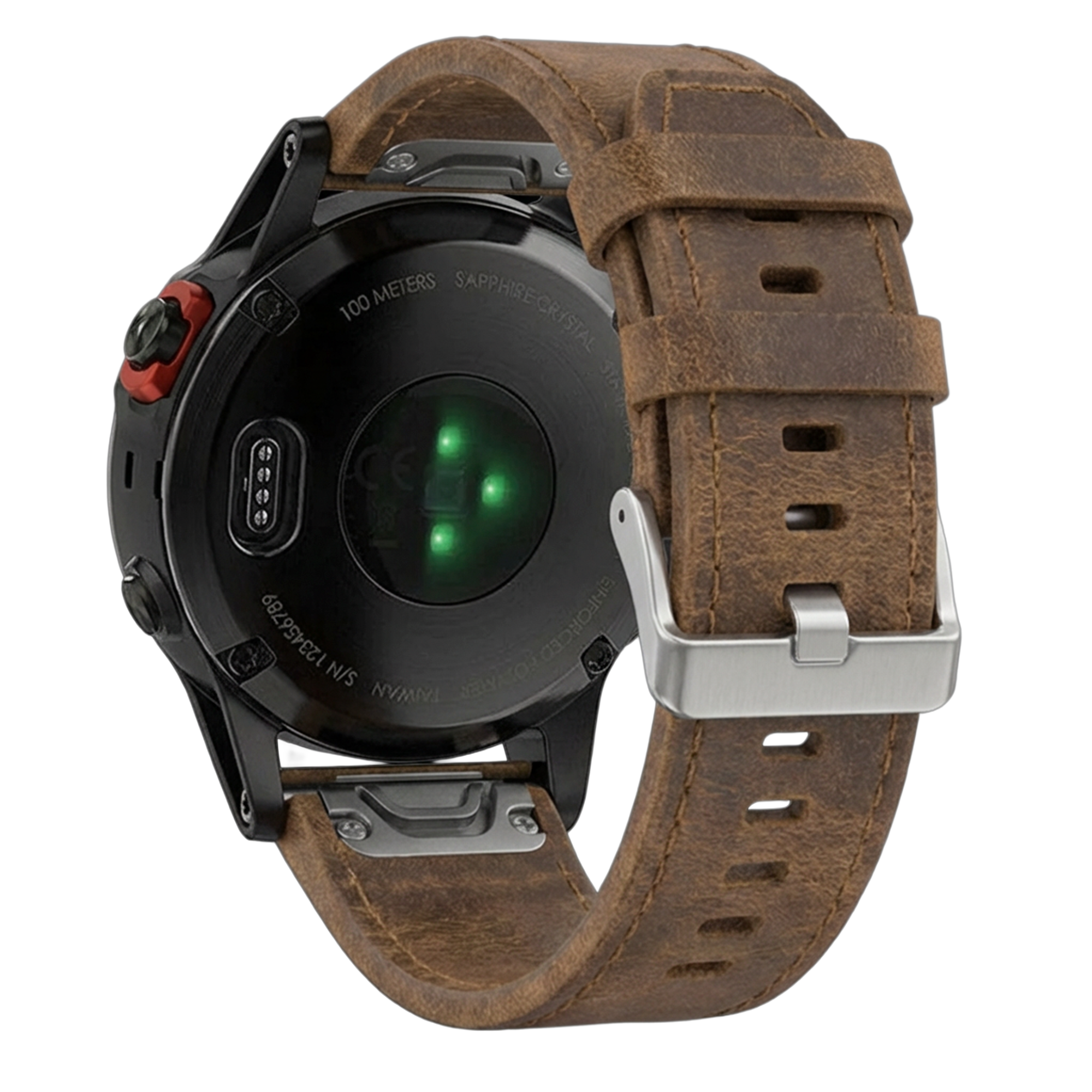 Garmin Fenix 7 Leather Strap (Brown)