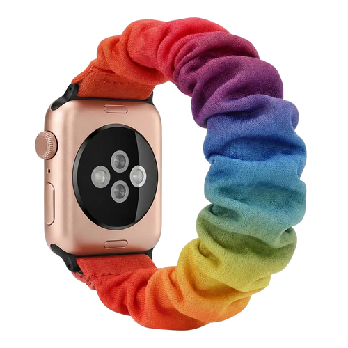 Apple Watch Scrunchie Strap (Rainbow)