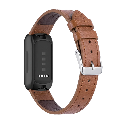 Fitbit Inspire 3 Leather Strap (Brown)