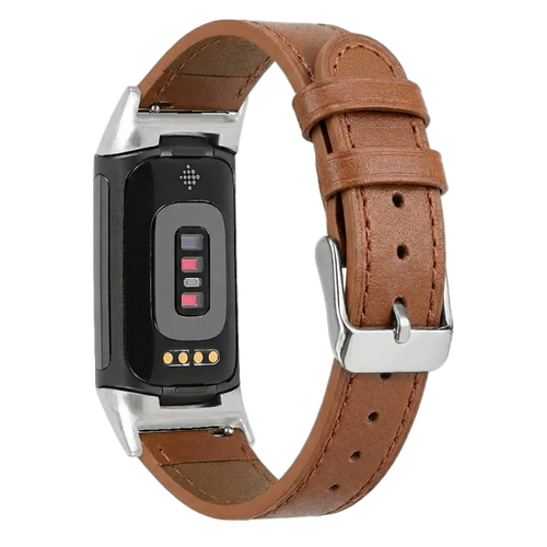 Correa cuero Fitbit Charge 5 (marrón)