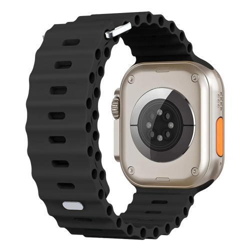 Correa Ocean para Apple Watch con cierre a presión (negro)