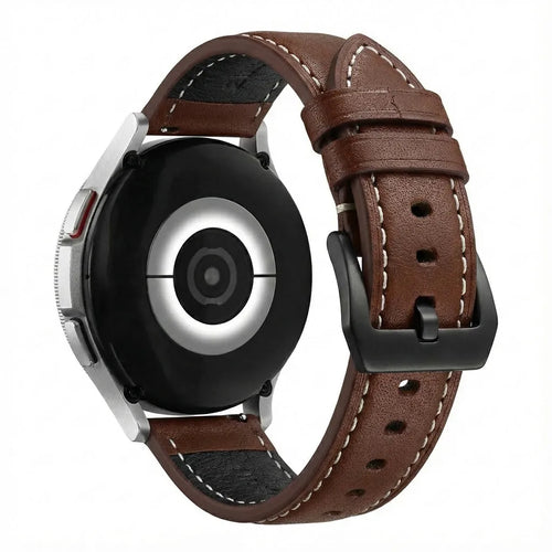 Correa cuero TicWatch Pro 5 Enduro (café)