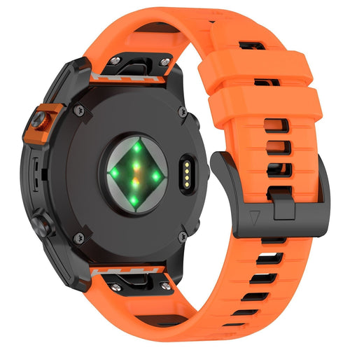 Correa silicona con hebilla Garmin Approach S60 (naranja/negro)