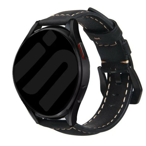 Correa cuero Amazfit GTR Mini (negro)