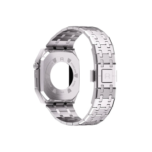 Reqior Apple Watch 45mm Case with Steel Strap (Silver)