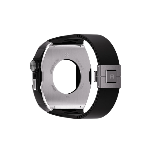 Reqior Funda con correa de goma Apple Watch 45mm (plateado)