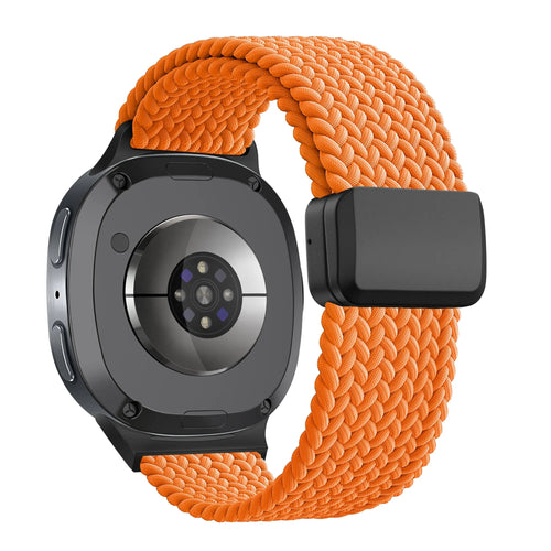 Bandz Samsung Galaxy Watch 9 - 44mm Magnetic Braided Strap (Orange)