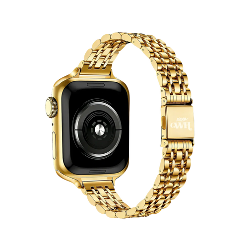 xoxo Wildhearts Correa acero 'slim' Apple Watch (dorado)