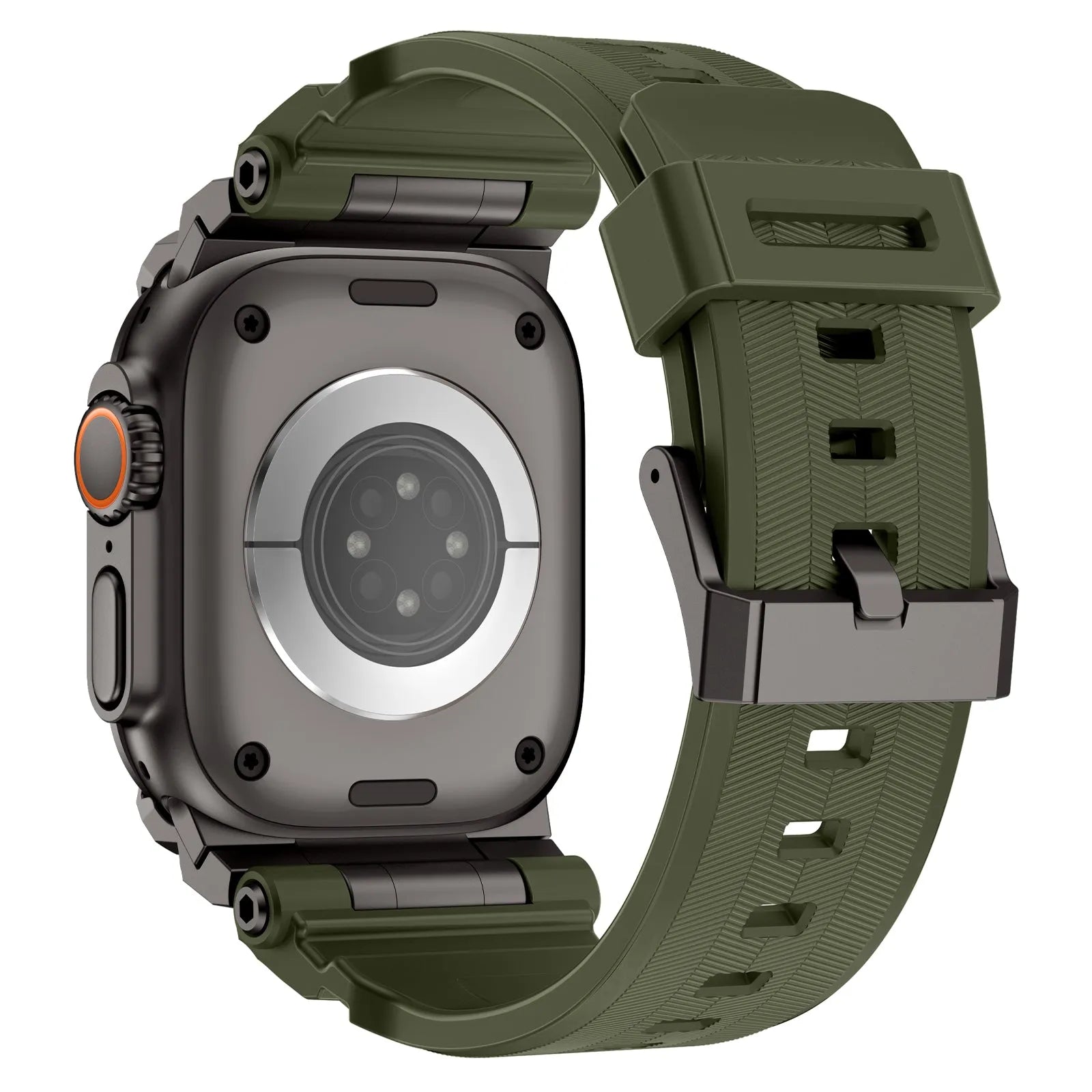 Correa silicona 'Cuatro garras' Apple Watch (verde)