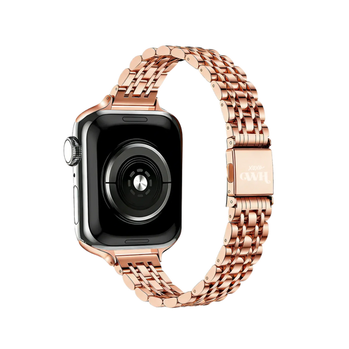 xoxo Wildhearts Correa acero 'slim' Apple Watch (oro rosado)