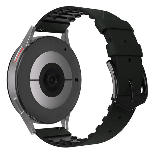 Correa cuero y silicona Amazfit Bip 3 (Pro) (verde)