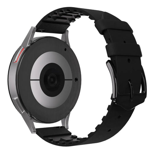 Correa cuero y silicona Amazfit GTR Mini (negro)